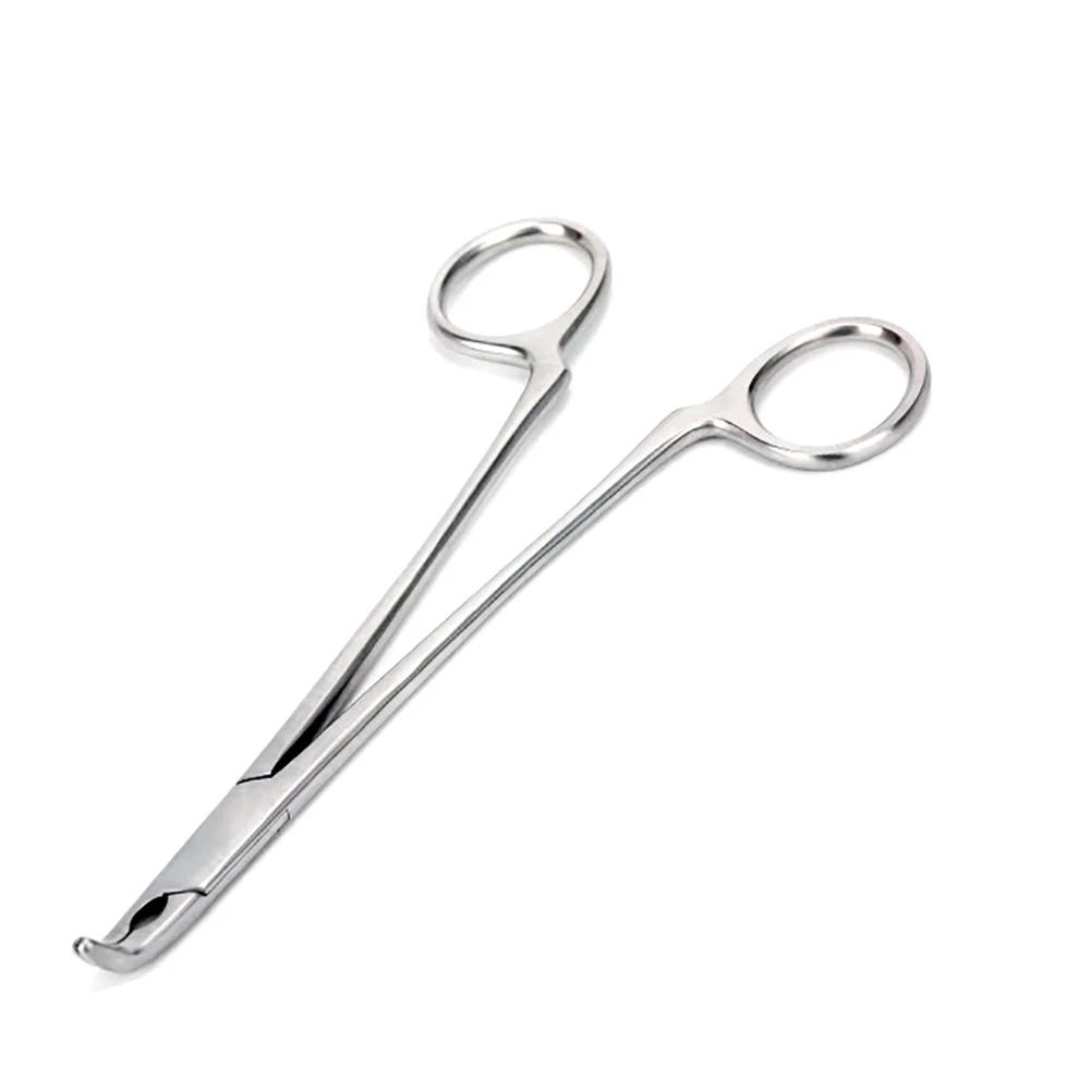 Tooth Extraction Forceps Curved Tip Rodent Animal Teeth Dentistry Instrument Rat Rabbit Lab Detal Stainless Steel 150mm