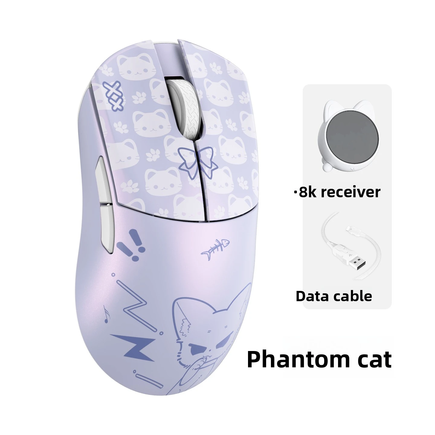 新品Magnesium Gaming Mouse 本体 8K PAW3950HS Wlmouse Huan 3-mode Wireless Mouse PAW3950HS Magnesium Alloy No