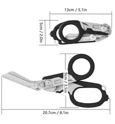 Tactical Mini Emergency Response Rescue Scissor Raptors Shears Portable EMT Folding Scissors Outdoor Survival First Aid Kit Tool