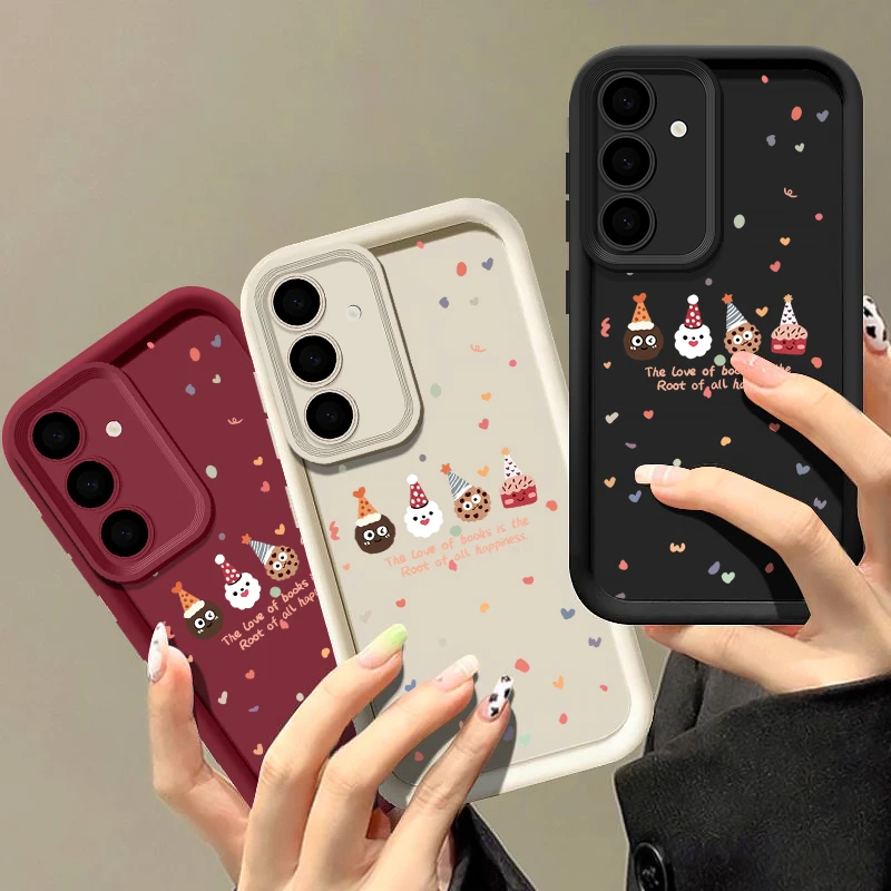 Christmas Pattern Case For Samsung Galaxy A55 A54 A34 A14 A15 A35 A52 A53 A16 5G S24 S23 S22 Ultra S21 Plus S20 FE Phone Cover