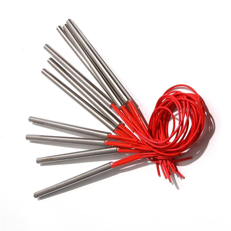 LUJINXUN 220 فولت خرطوشة التدفئة عنصر كهربائي قالب حرق جاف أنابيب الحرارة 50-60 مللي متر أنبوب ضياء. 12.5 ملم 150 وات/160 وات/170 وات/180 وات 5 قطع