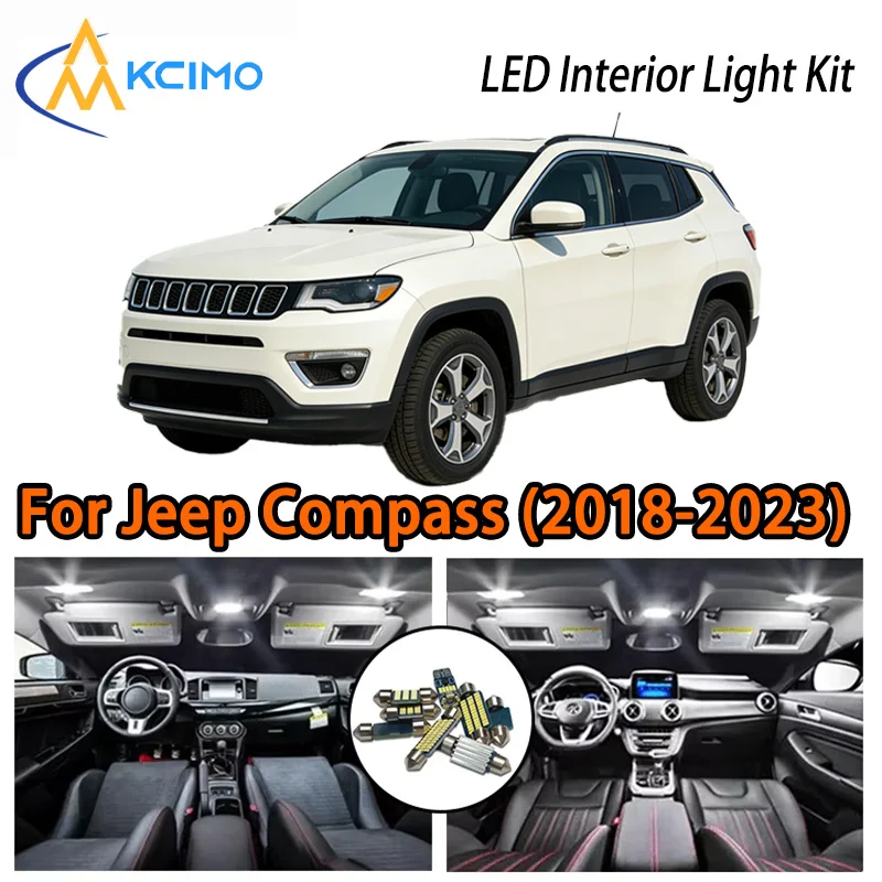 

KCIMO For Jeep Compass (2018-2023) Premium LED Interior Kit - 2 Colors , Quick Installation, Long-Lasting