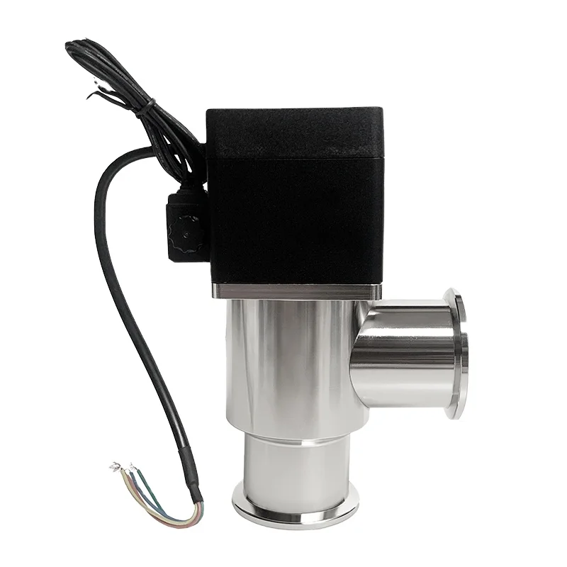 Manual High Vacuum Angle Valve Signal Feedback Sensitive Movements Control Gas Circuit On/off KF/NW Stainless Steel 2 Position