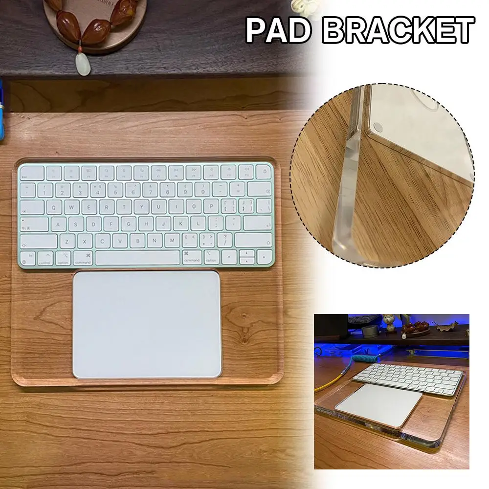 

Подставка для запястья Для IMac 2023 Magic Trackpad 2/3, клавиатура с ID, акриловая подставка для станции, прозрачная подставка C4J8