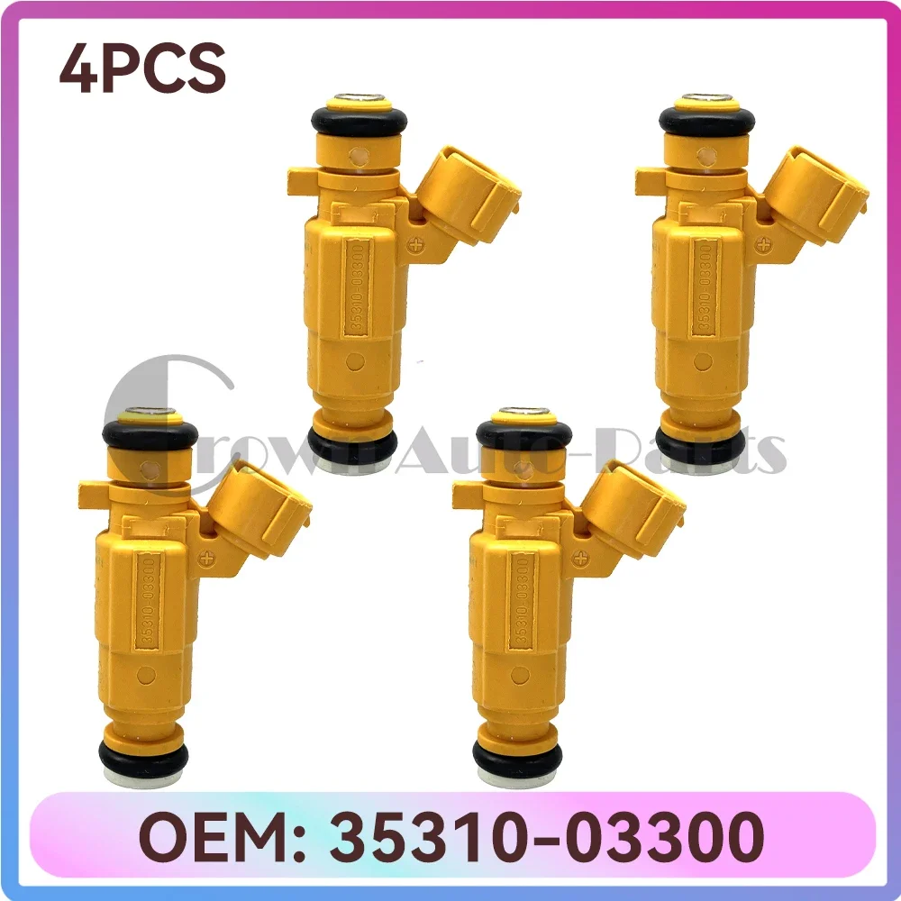 

1PCS/4PCS Fuel Injector Nozzle 3531003300 for 2017-2022 Hyundai Accent Verna Pony Kia Rio 1.4L Car Accessories 35310-03300