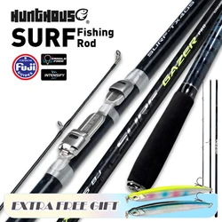 Hunthouse Long Cast Surfcasting Spinning Fishing Rod 4.25m 4.05m 100-250g Fuji Guide Ring Carbon Fiber 3 Section Accessories