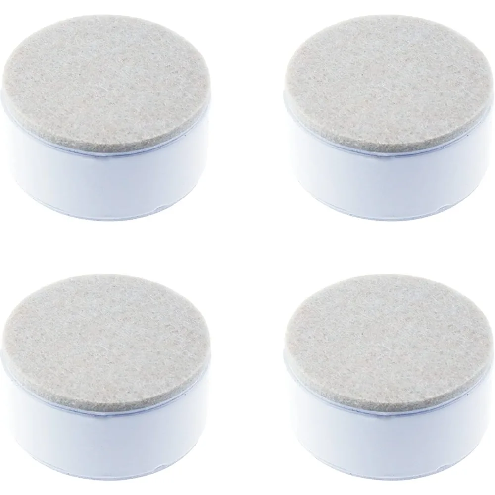 

1.18 Self Adhesive Bed and Furniture Risers, Steel Bed Risers to Heavy Furniture or Beds Chair Table Riser,Round White 60x30mm(W