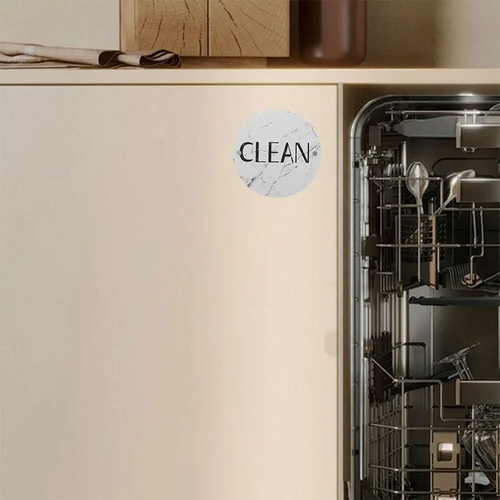 

2Pcs Double-Sided Magnetic Dishwasher Clean Dirty Sign Kitchen Magnetic Indicator Reminder Dishwasher Magnet Dirty Clean Magnet