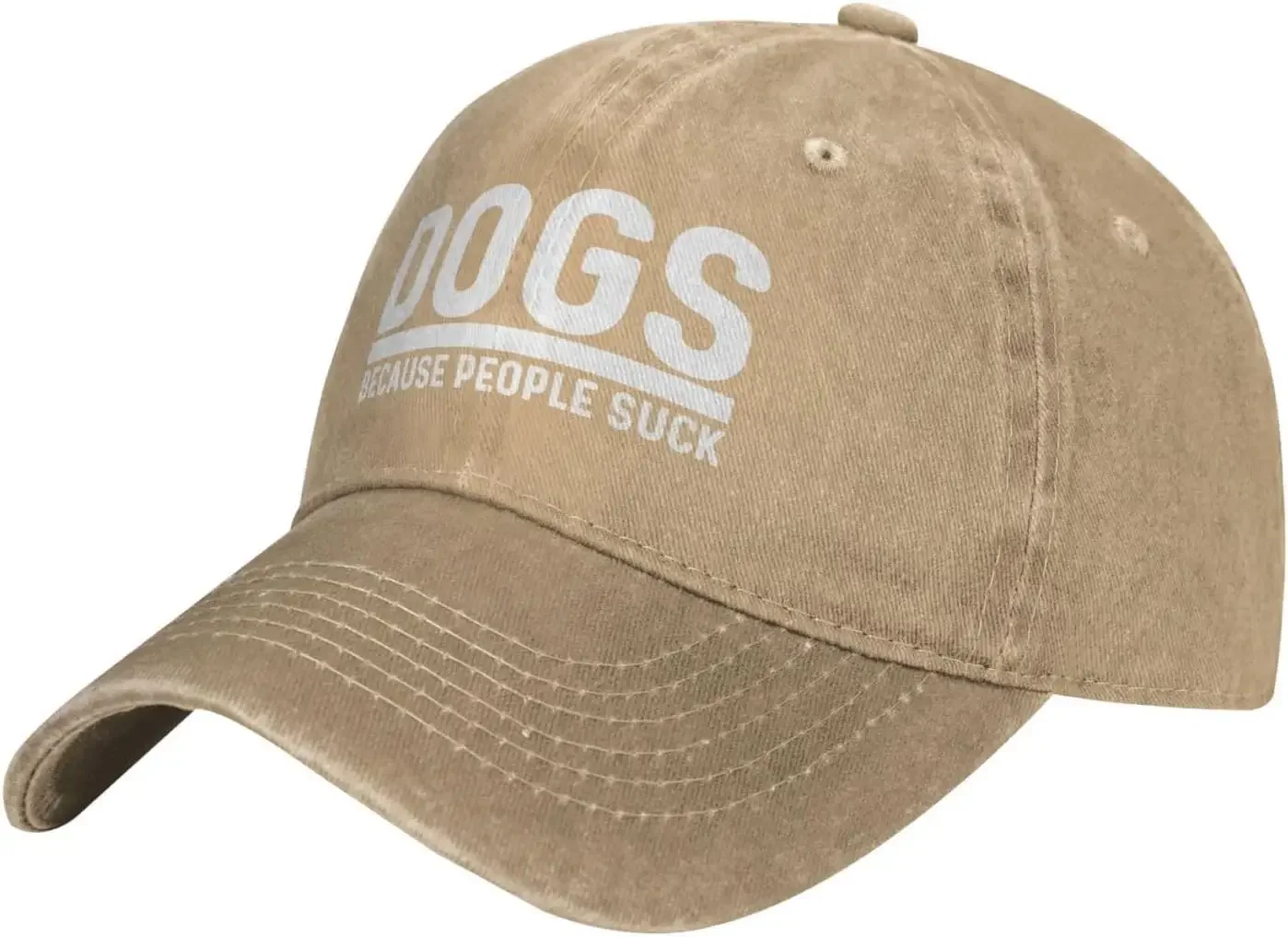 Dogs Because People Suck Hat for Men Baseball Hat Adjustable Caps