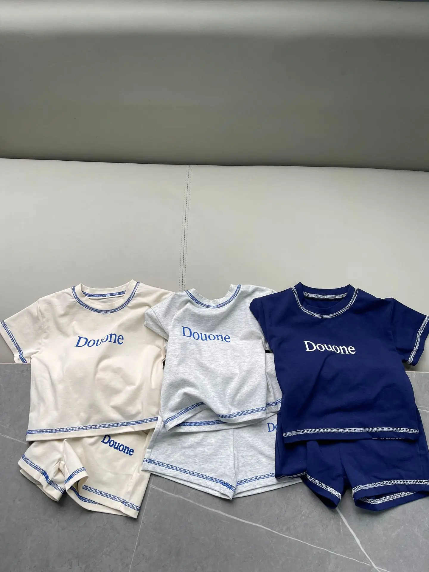 2024 Summer New Baby Short Sleeve Clothes Set Cotton Letter Print Infant Boy Girl Shorts Suit Toddler Casual Breathable Outfits