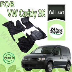 Car Mats For VW Volkswagen Caddy 2K 2015~2019 Waterproof Accesorios Para Auto Car Floor Mats Tapetes Para Carro Car Accessories