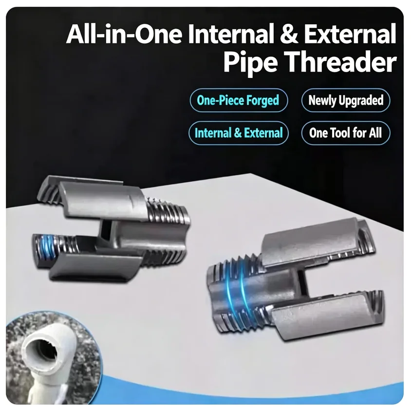 Pipe Cutting Tool Kit with Integrated Internal & External Pipe Tools, Compatible with Electric Drills – PVC Pipe Tool Set