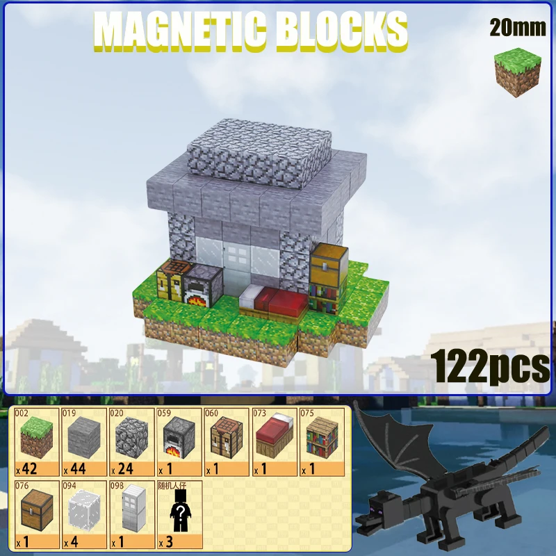 

The Magnetic Building Blocks World Magnetic Cubes Set - DIY Model Kit - is a sensory toy gift for children.
