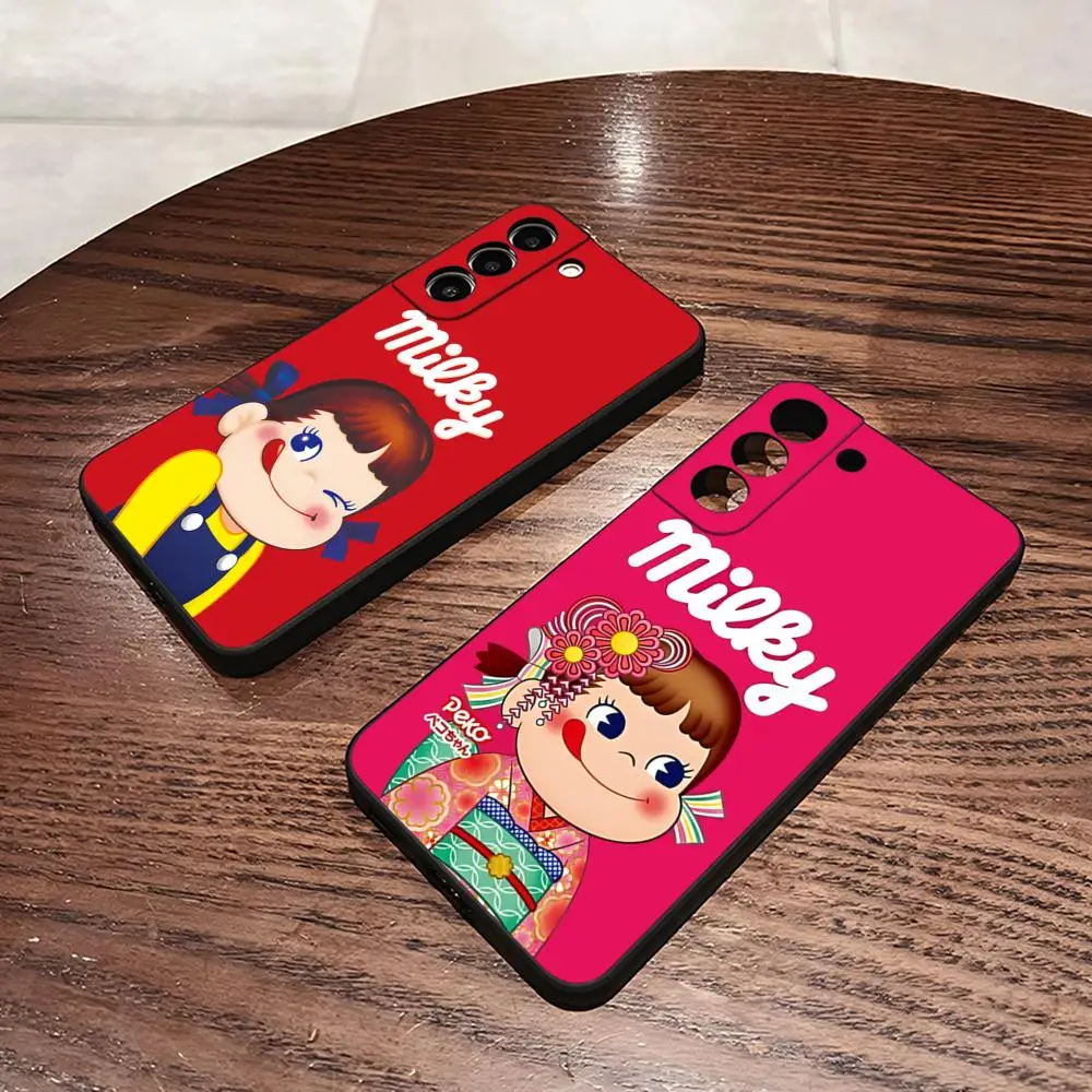 Cartoon Peko Chan Phone Case For Samsung S24 Ultra S22 S23 S25 S20 Fe S21 Plus A54 A34 A16 A53 Back Cover