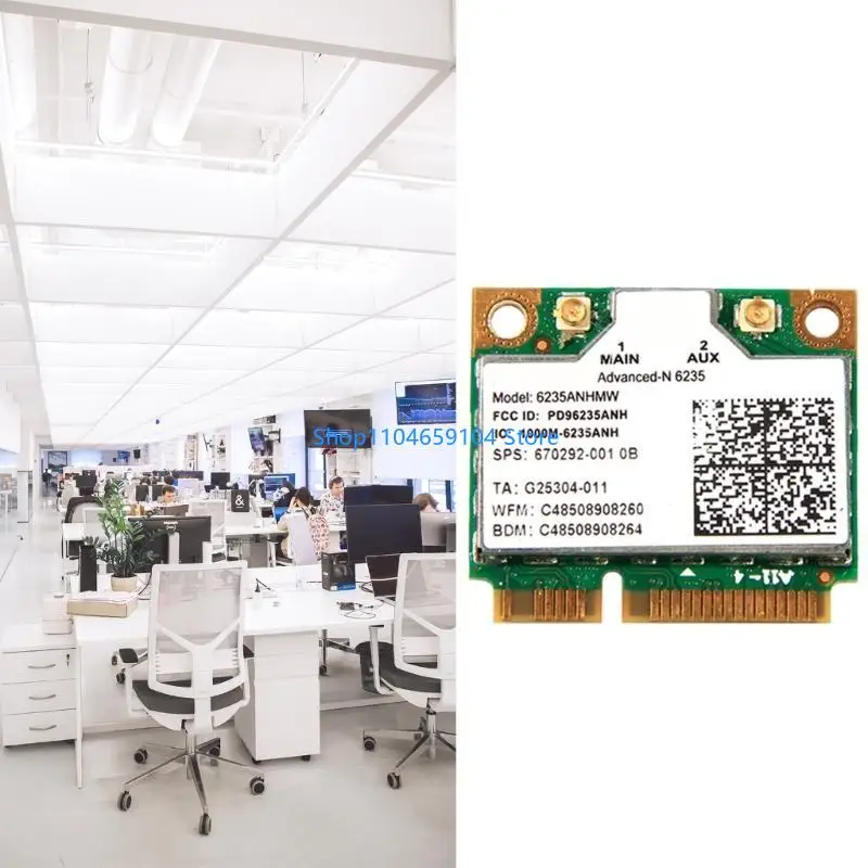 

Centrino Advanced-N 6235 6235AN 6235ANHMW 2.4Ghz&5Ghz 300Mbps 802.11ABGN Wireless Card Bluetooth-compatible