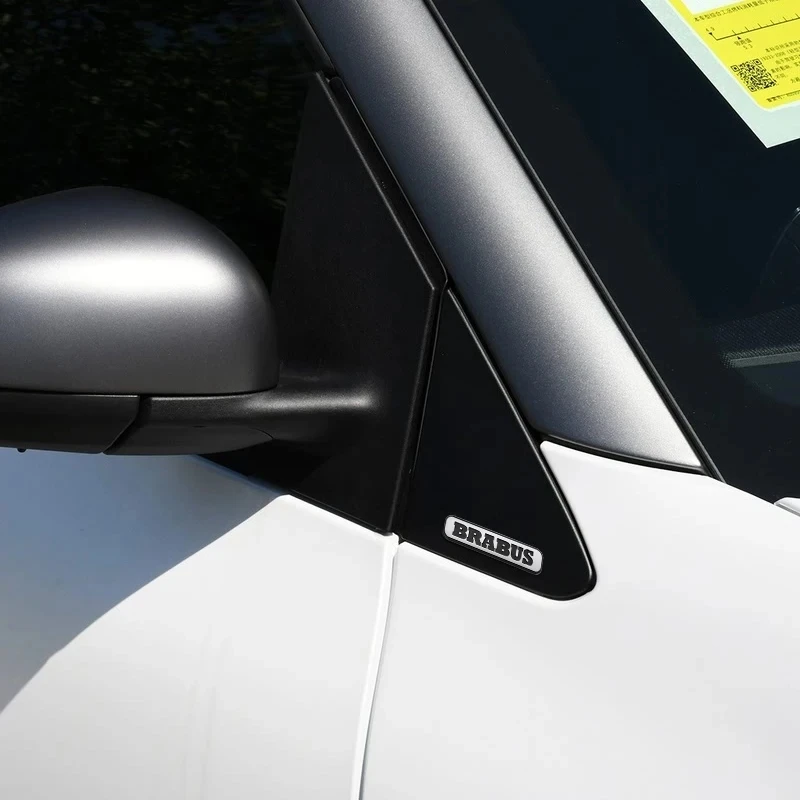 95x21mm Metal Car Pasted Emblem Badge Sticker for Brabus Smart 450 451 453 Fortwo Forfour YBB Rear Trunk Modified Sticker view 5