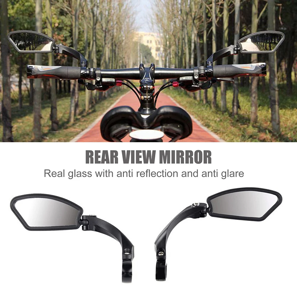 

Bicycle Mirror left / Right side mount Ajustable and Rotatable Safe Rearview Bicycle Mirror Handlebar Bike Mirror Bicycle Motor