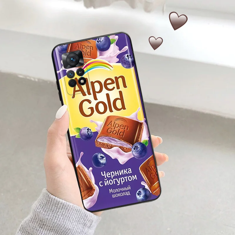 Soft Case for Redmi Note 11 Pro Plus 5G 11s 11e 11T 11Se K40 Xiaomi 11Lite 11i CC9e Alpen Gold Chocolate Black Phone Cases Cover