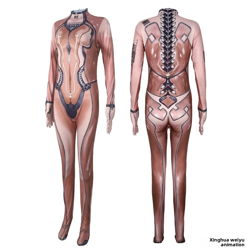 Nuevo Traje Mecánico Metálico de loween, Impresión Digital 3D, Traje de Cosplay de Star Blade Eve, Mono de Moda para Mujer...