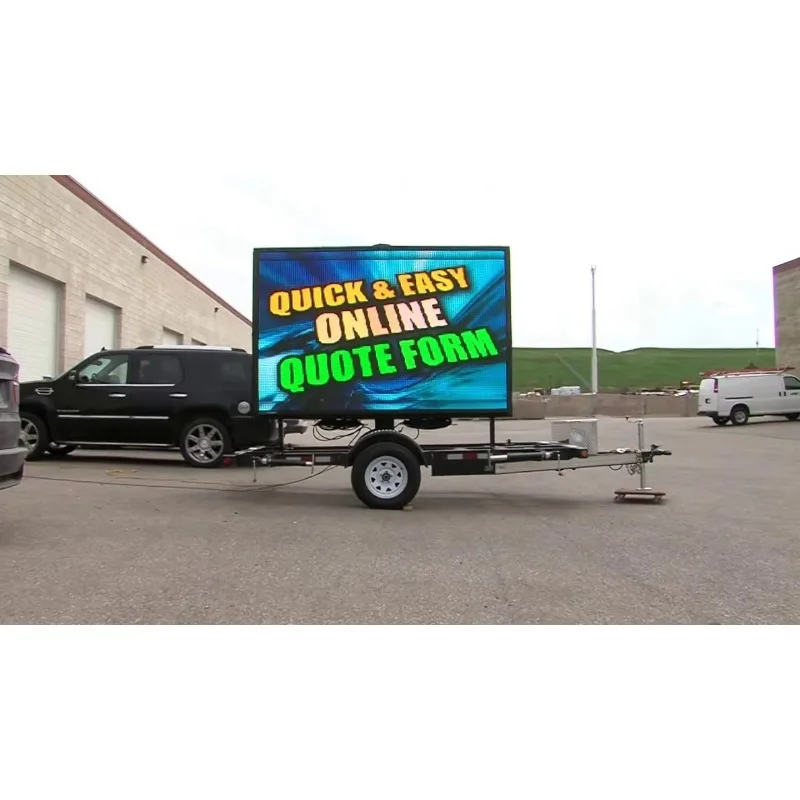 

2025Outdoor Portable Advertise Display Screens Solar Led Variable Massage Sign Trailer