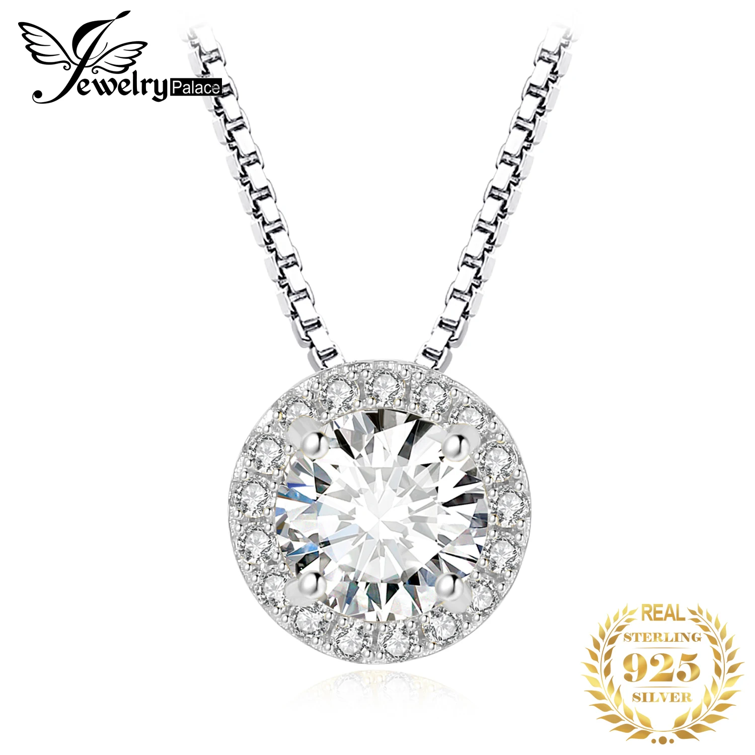 

Женское колье из серебра 925 пробы, с фианитом