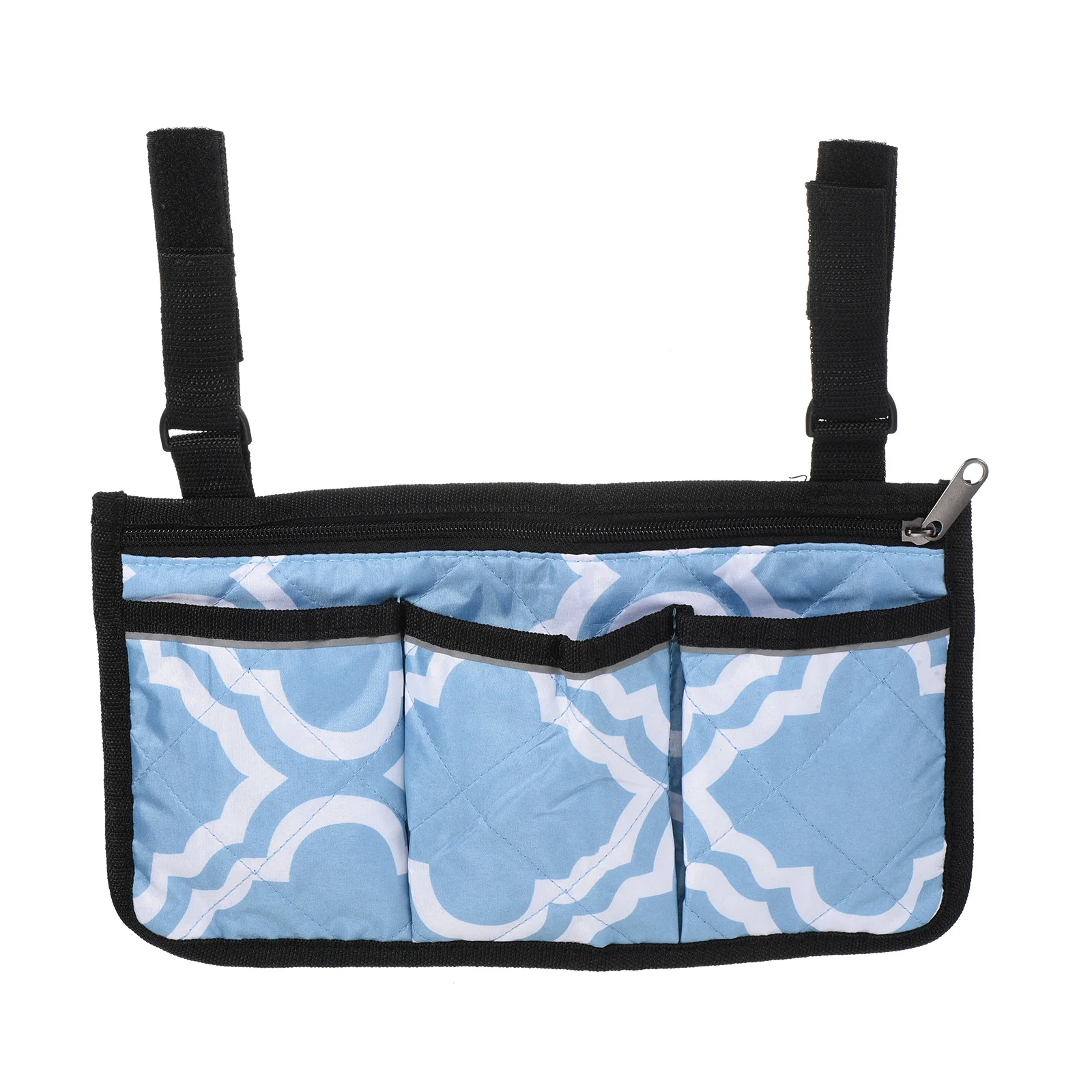 Beach Chair Armrest Bag with 4 Pockets Waterproof Beach Chair Hanging Storage Pouch Arm Rest Magazine Snack Bag for Camping