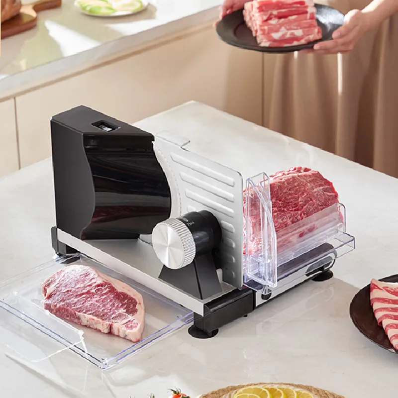 Stainless Steel Meat Grinder Electric Food Processor for Mincing/Slicing Easy-To-Clean Detachable Cutter Head Kitchen Fittings