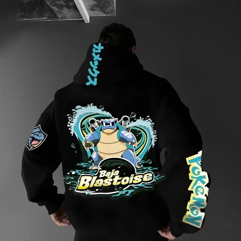 Jersey Bandai con elementos de Anime de alta calidad, jersey estampado súper genial, Top informal holgado de Hip-hop americano para otoño e invierno para hombre