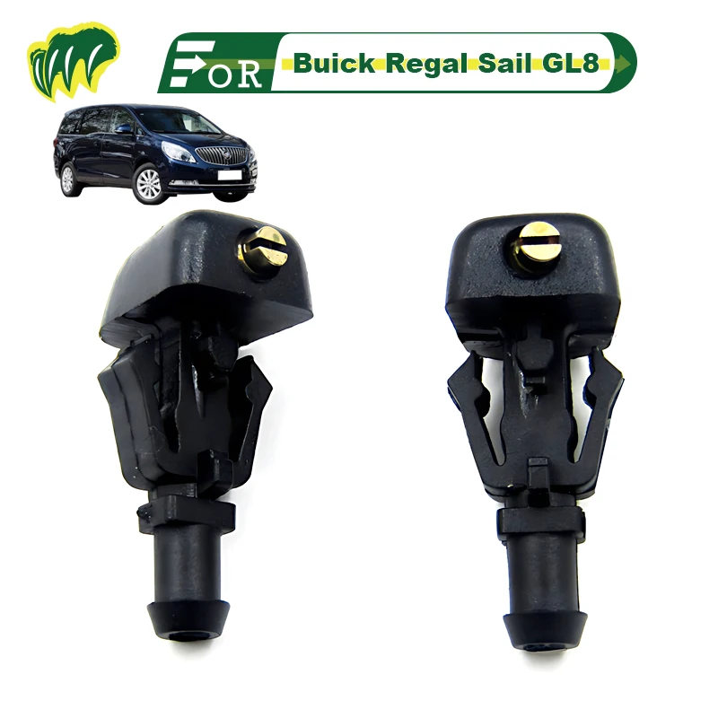 

2pcs For Buick Regal Sail GL8 10 11 12 13 14 2009-2015 Front Windshield Washer Nozzles Glass atomization sprinkler head