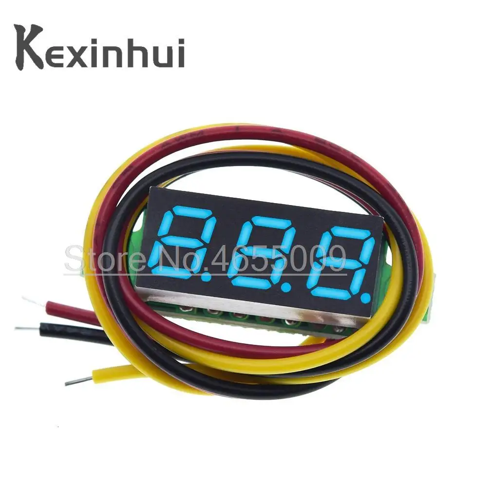 0.28 inch DC 0-100V 2/3 Wire Mini Gauge voltage meter Voltmeter LED Display Digital Panel Voltmeter Meter Detector Monitor Tools