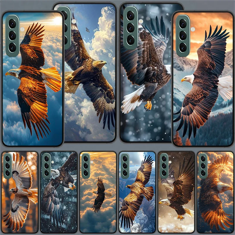 Чехол для телефона Soaring Eagle Hunting для Samsung A04S A05S A15 A25 A35 A55 A14 A24 A34 A54 A71 A51 A41 A31 A21S A11 Galaxy Note 20 1