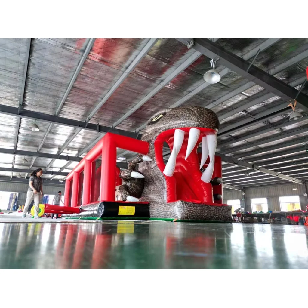 Inflatable Obstacle Course Commercial PVC Bouncy Castle Kids Jumping Slide Combo For Outdoor Event Party Rental