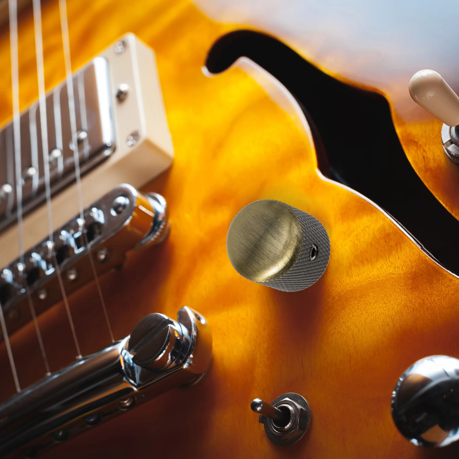 

2Sets Guitar Volume Control Knobs Metal Manual Potentiometer for Synthesizer Electric Guitar Bass Instrument Accessories