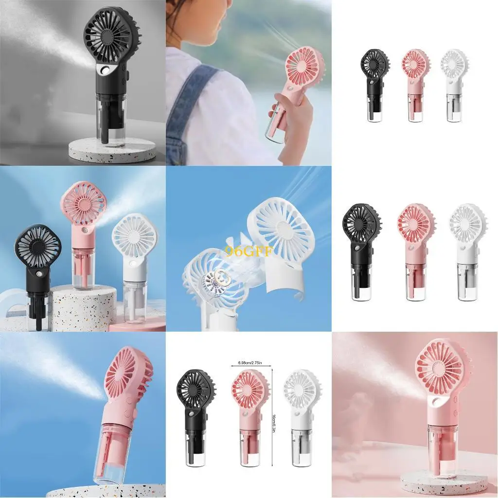 

96GF портативные портативные вентиляционные вентиляторы с брызги вентилятор туман вентилятор Mini Pocket Fean для внутреннего