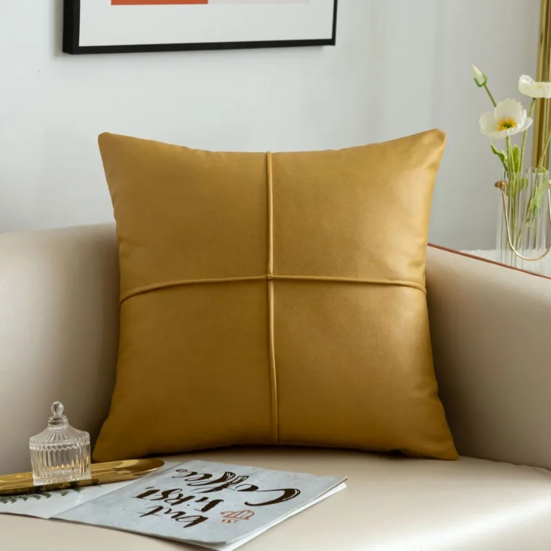 Light Luxury Thickened Technology Cloth Waterproof Throw Pillow Cover  Living Room Sofa Cushion Rectangular Pillow Cover