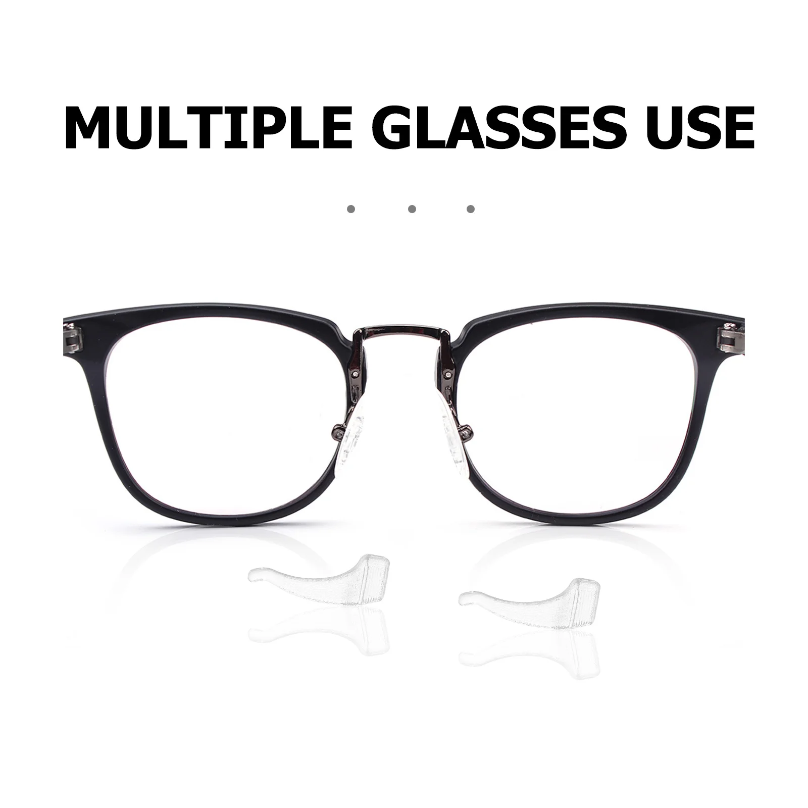 ที่เกี่ยวหูแว่นตาซิลิโคน 50 คู่ แบบใส กันลื่น นุ่ม สวมใส่สบายตลอดวัน เหมาะสำหรับใส่ทำงานหรือกิจกรรมกลางแจ้ง