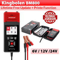 KINGBOLEN BM800 100-2000 CCA Battery Tester with Print Function Automobile 6V 12V 24V Car Battery Analyzer Car Diagnostic Tools