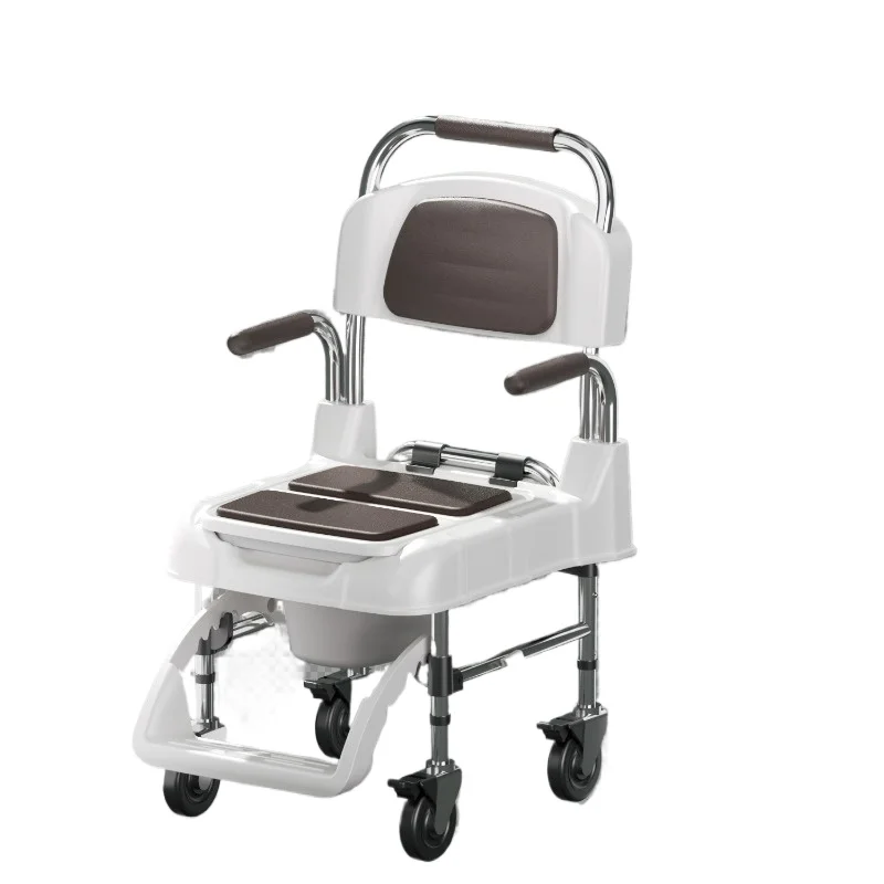 New multifunctional indoor wheelchair-type mobile toilet household toilet