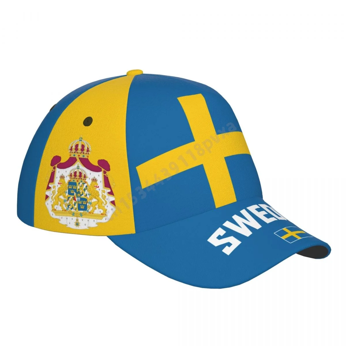 Unisex Sweden Flag Swedish Adult Baseball Cap Patriotic Hat for Baseball Soccer Fans Men Women