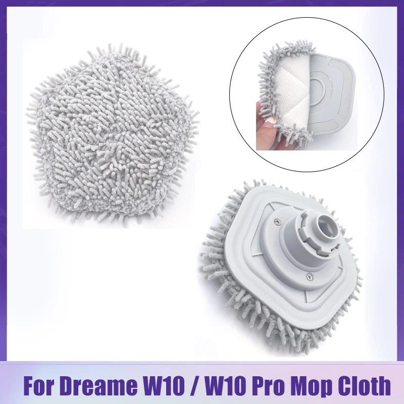 Cây Lau Mới Vải Thay Thế Cho Dreame W10 W10 Pro Robot Hút Bụi Lau Nhà Miếng Lót Chân Đế Phụ Kiện Cây Lau Nhà Stents Phụ Tùng