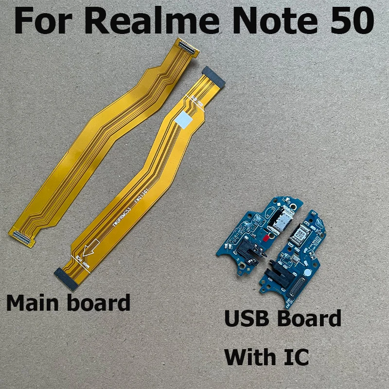 For Realme Note 50 USB Charging Board Connector Plug Port Charger Dock Main Board USB Flex Cable