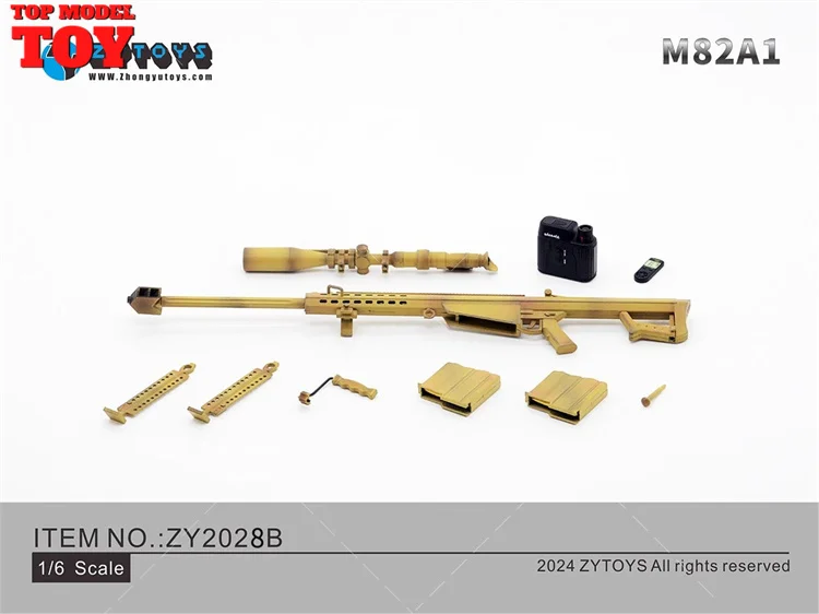 ZYTOYS ZY2027 ZY2028 1/6 M200 M82A1 karabin snajperski wojskowa broń bojowa pistolet Model dla 12 "żołnierz figurka ciało lalki
