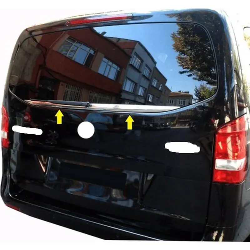 Apto para Mercedes Vito W447 Vidro Seis Moldagem Cromo Após 2014 Chromium Styling Acessórios Modified Designed Outdoor Makeup Car