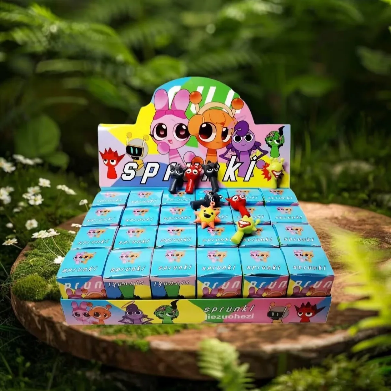 Beflockung Weinen Baby Blind Box Ornament Kleine Polizistin 3d Nette Partikel Puppe Trendy Spielen Mystery Box Geschenk Großhandel