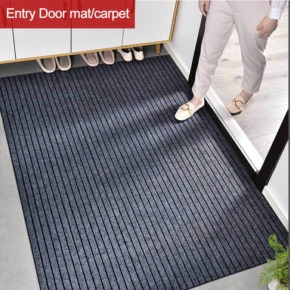 Striped Rugs Entrance Door Mat Kitchen for Floor Mats OutDoor Rug Non-slip Area Home Decoration Carpet Living Room