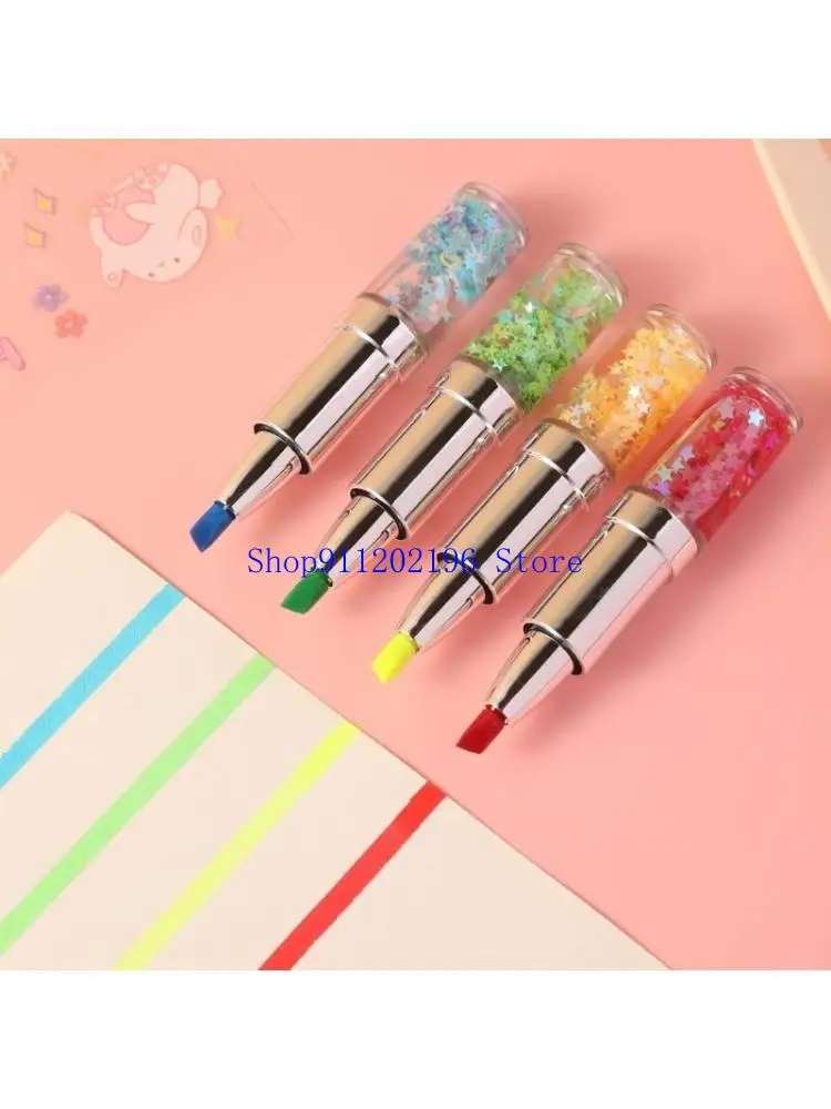 

P82A 5 шт./компл. хайлайтер в форме губной помады, хайлайтер, флуоресцентная ручка, набор хайлайтеров, библейский маркер, ручка