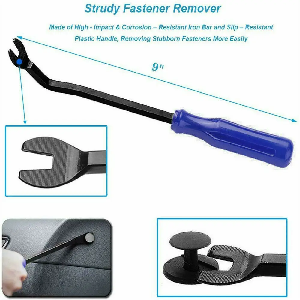 Auto Door Clip Panel Trim Removal Tool Car Audio Disassembly Kits Navigation Disassembly Installer Prying Automobile Nail Puller