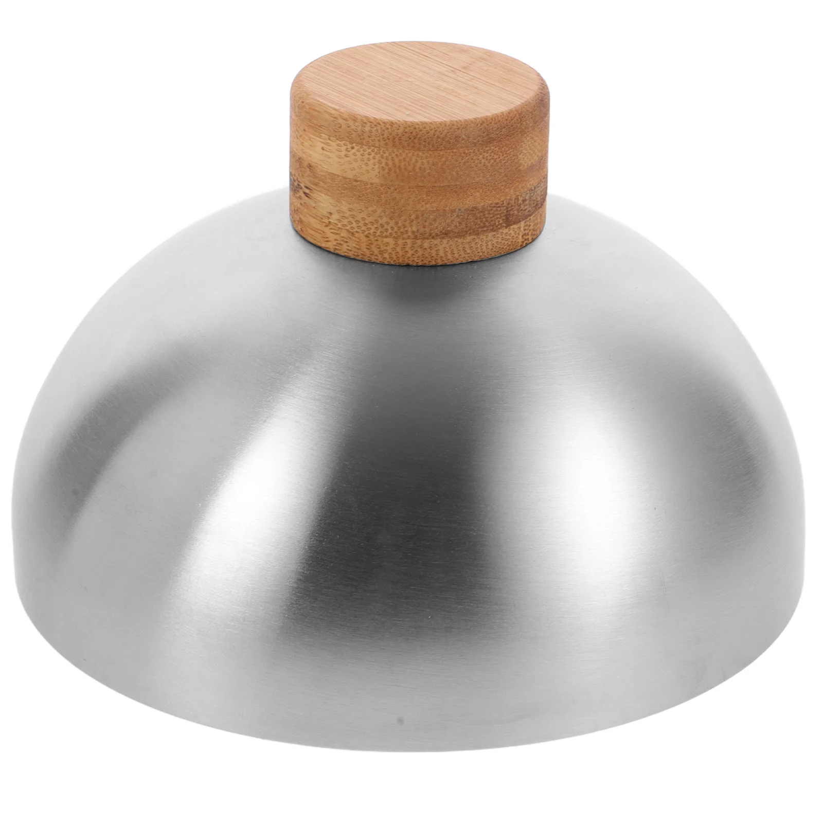 Outdoor Accessory Cover Stainless Steel Burger Lid Hamburger Griddle Bamboo Food Dome