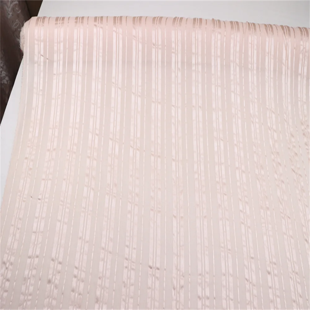 Popular Original Comfortable Smooth Silk Crepe Chiffon Stripe Fabric 100% Silk Weaving Organic for Sleepwear Trousers Pajama