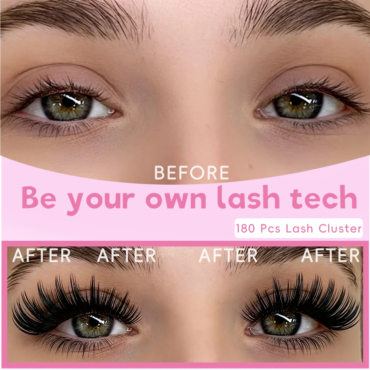 Pestañas postizas 3D DIY, juego mixto de 10 filas, rizador Natural, adelgazamiento tridimensional, maquillaje de pestañas multiestilo, superventas